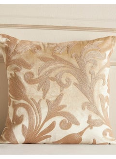 Buy Boudoir Embroidered Filled Cushion 50x50 cm in Saudi Arabia