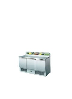 Buy Salad Refrigerator - Commercial Grade, Glass Display, Stainless Steel, Adjustable Shelves in UAE