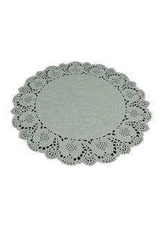 Buy 8 Piece Medium Lace Paper Doilies Disposable Decorative Round 30cm Paper Tableware Decoration sirving paper White in Saudi Arabia