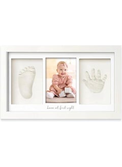 اشتري 0TO1 Baby Handprint Footprint Kit, Keepsake Photo Frame for Newborn Boys & Girls, Baby Gifts,Personalized Baby Milestone Gift, Nursery Decor,Baby Shower Gifts for Girls Boys في الامارات