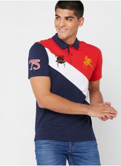 Buy Colourblock Polo Shirt in UAE