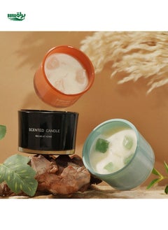 Buy Colorful Crystal Stone Aromatherapy Candle Creative Handmade Smokeless Soy Wax Fragrance Souvenir Gift Halloween,Spooky,Autumn,Festival,Holiday Christmas,Winter,Holiday,Festival in UAE