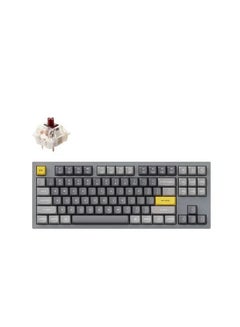 Buy Keychron Q3 QMK Custom Hot-Swappable Gateron G-PRO Mechanical Keyboard With Brown Switch & RGB - Space Grey in UAE