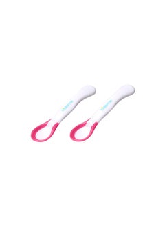 Buy 2 Pieces Ideal Temperature Feeding Spoon From 6 Months And Above Lavender in UAE