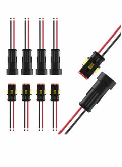 Buy 16awg 5 Kits 2 Pin Waterproof Connectors With 10cm Pigtail 1.5mm Series Rubber Seal Electrical Terminals, 2p1.5 Series Hid Plug Car Waterproof Connector, Car Connector Plug with Cable Complete Set in UAE