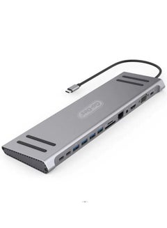 Buy Go-des 14 In 1 USB C Type-c Hubs Docking StationSilver in UAE