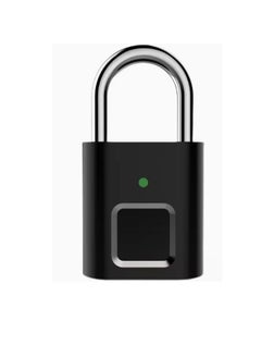 Buy Door Lock Fingerprint Lock Security Keyless USB Type C Rechargeable Small Door Luggage Aluminum Alloy Finger Printing Lock in Egypt