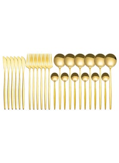 Buy 24pcs Stainless Steel Cutlery Set in Saudi Arabia