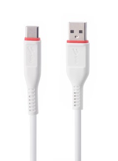 Buy SKA CC2500 USB-A to USB-C Charge Sync Cable Kevlar TPE 1.5M White in UAE