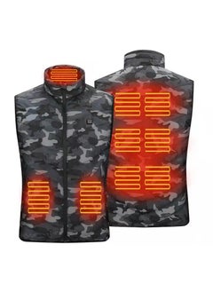 Buy Winter Camouflage Heated Vest USB Charging Camouflage Zone 9 in UAE