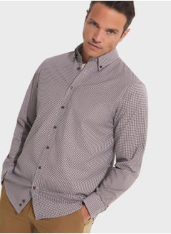 اشتري Check Deatiled  Regular Fit Shirt في الامارات