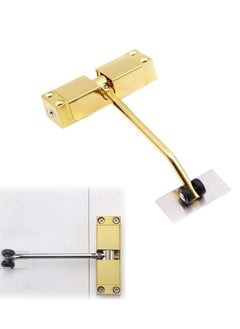 Buy Stainless Steel Automatic Door Closer - Adjustable Speed Control for Residential & Commercial Use, Durable Gold Finish, Easy Installation in UAE