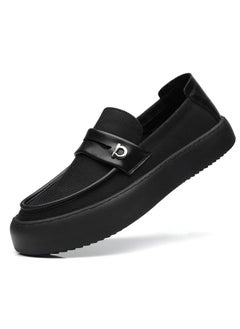 Buy Men's Slip-on Shoes Summer Breathable Mesh Loafers Men's All-match Business Casual Shoes Soft Sole Lazy Shoes in Saudi Arabia