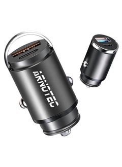 Buy Mini Car Charger PD30W QC3.0 Cigarette Lighter USB Fast Charging in Saudi Arabia