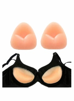 اشتري Silicone Bra Inserts Lift Breast Inserts Reusable Perforated Bra Swimwear Push up Booster Pads (Skin) في الامارات