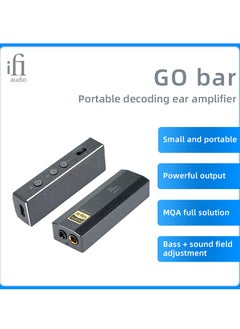 Buy iFi GO Bar Portable Balanced Transmission MQA Full Decoder Headphone Amplifier All In One Machine XBass+ XSpace Bass Adjustment in UAE