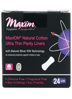 Buy Ultra Thin Panty Liners Natural Silver ION Technology Lite 24 Panty Liners in UAE