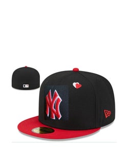 اشتري NEW York 3D Embroidered Fitted Baseball Team Cap with Closed Back for Sun Protection في السعودية