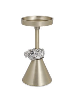 Buy Masha Candle Holder, Gold - 10x27.5 cm in UAE