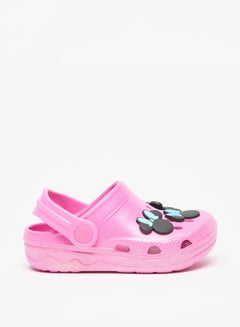 Buy Girls Minnie Mouse Accent Slip-On Clogs in UAE