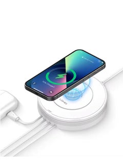 Buy Ldnio AW003 Desktop Wireless Charging Station  - 5 In 1 charging station - 32W Fast charger -White in Egypt