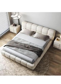 اشتري Light Luxury Furniture Modern Bed Frame Without Mattress for Home Bedroom Decoration في الامارات