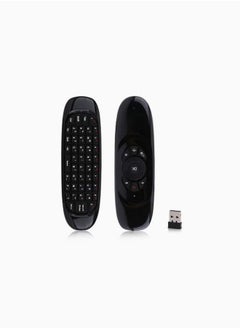 Buy 2.4G Air-Mouse Wireless-Keyboard Gyroscope Remote Control Black in Saudi Arabia