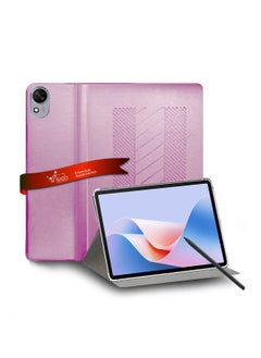 Buy Huawei MatePad 11.5 S 2024 11.5 Inch Classic PU Leather Trifold Stand Flip Case Cover Light Pink in UAE