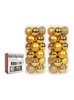 Buy 48-Pieces Christmas Balls Ornaments For Xmas Christmas Tree in Egypt
