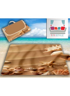 Buy Waterproof beach rug that can be folded into a small and lightweight bag, 100 x 145 cm in Egypt