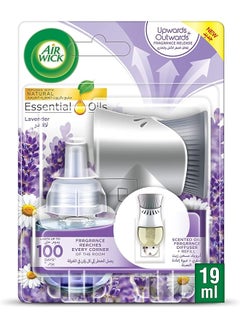 اشتري Freshener Electrical Plug In Kit With Essential Oil DiffUser Lavender, 19 Ml في السعودية