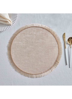 Buy Jane Placemat with Fringe 38 x 38 cm in UAE