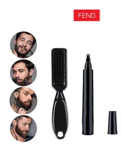 Buy Fend Multipurpose Beard Filling Pencil Pen with Brush Black Color For Men's in UAE