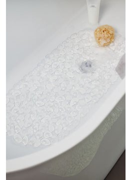 Buy Non Slip Bath Mat 75 x 36 cm, Transparent in UAE