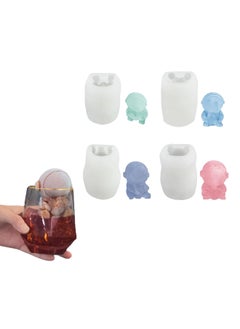 Buy 4-Pcs Astronaut Ice Cube Mold in UAE