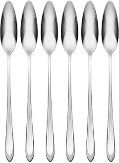 اشتري 6 Pc Silver Tablespoons 24 Cm, Food Stainless Steel, Durable Tablespoons, Fine Tablespoons, Dinner and Event Spoons, Kitchen Spoons Set, Made of Stainless Steel and Dishwasher Safe في مصر