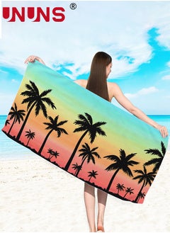 Buy Microfiber Beach Towel,Coconut Tree Shaped Oversized Quick Dry Bath Towel,Sand Proof Beach Towels For Travel,Super Absorbent Lightweight Towel For Swimming,Beach,Fitness,Yoga,Sauna,70x150cm in UAE