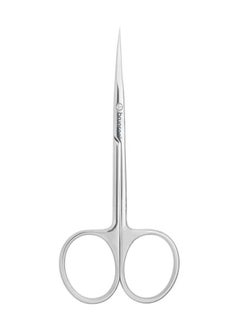 Buy Stainless Steel Point Cuticle Scissor curved cuticle & nail scissor for manicure pedicure for professional finger & toe nail care in UAE