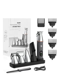 Buy Men's Beard Trimmer, Electric Shaver IPX7 Waterproof Beard Trimming Set, With Beard Nose Ear Face, Cordless Hair Trimmer, Barber Cutter, Men's Gift in UAE