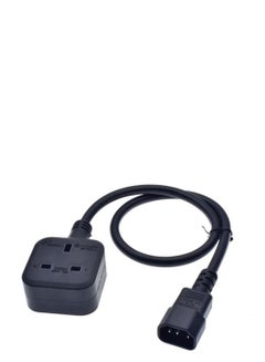 Buy DKURVE PDU/UPS Power Extension Cable,Quality UPS Power Cable IEC320 C14 Male Plug to UK 13A Female Socket 30CM in UAE
