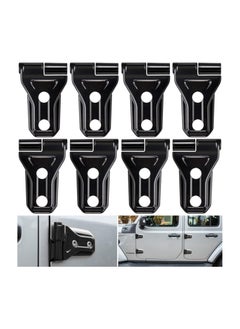 Buy 8Pcs Door Hinge Cover Trim Exterior Accessories Decoration for 2018 to 2022 for Jeep Wrangler JL JLU Sport Sahara Freedom Rubicon Unlimited Gladiator JT 2 Door And 4 Door in UAE