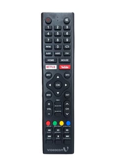 Buy Videocon Smart TV Remote - Replacement Remote Control For Videocon Smart LCD LED TV with YouTube & Netflix Short Keys in UAE