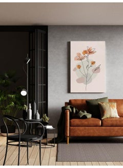 Buy Watercolor Abstract Flower Line Art Printed canvas wall art 60x40 in Egypt