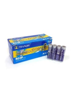 اشتري 40-Pieces Tianqiu Super Heavy Duty AAA 1.5V Batteries – One Box في الامارات