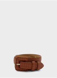 Buy Square Buckle Croc Belt in UAE