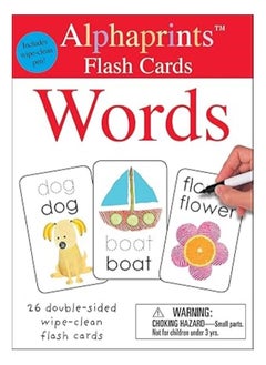 Buy Alphaprints: Wipe Clean Flash Cards Words in UAE