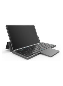 Buy Wireless keyboard, Bluetooth keyboard, touchpad keyboard with keyboard cover, keyboard case, compatible with tablets, mobile phones, computers, laptops, Type-C charging, support iOS, Android, Mac in Saudi Arabia