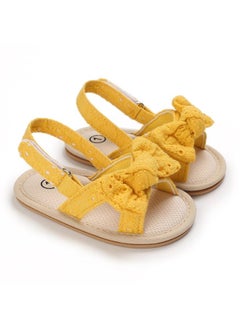 Buy Baby Baby soft-soled sandals-Yellow in Saudi Arabia