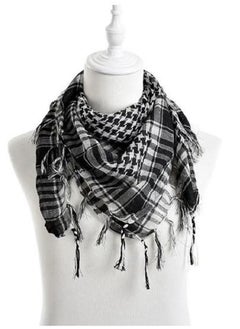 Buy Military Desert Tactical Scarf Black and white in Saudi Arabia