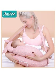 Buy Nursing Pillow for Breastfeeding, Multi-Functional Original Plus Size Breastfeeding Pillows Give Mom and Baby More Support, with Adjustable Waist Strap and Removable Cotton Cover in Saudi Arabia